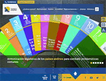 Tablet Screenshot of parlamentoandino.org
